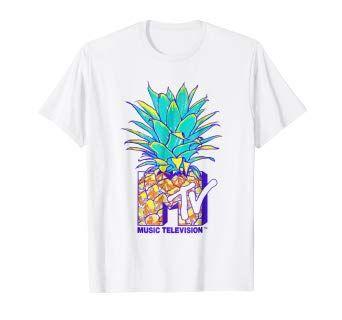 Colorful Clothing Logo - Amazon.com: MTV Pineapple Colorful Logo Music Television Graphic T ...