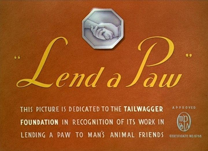 1941 Walt Disney Presents Logo - Lend a Paw (1941) - The Internet Animation Database