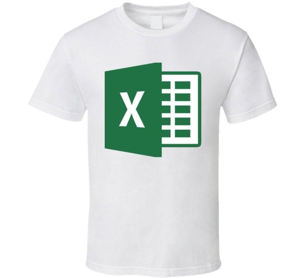 Online Microsoft Excel Logo - The Quotable Tees Microsoft Excel Logo T ShirtT Shirt Casual Short ...