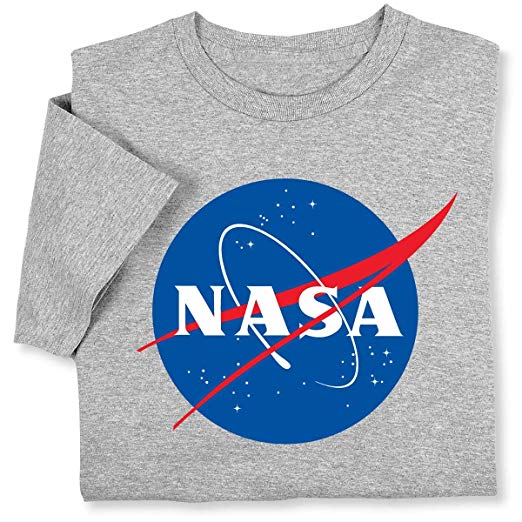 Oorriginal NASA Logo - Amazon.com: ComputerGear NASA T Shirt Space Science Engineer Geek ...