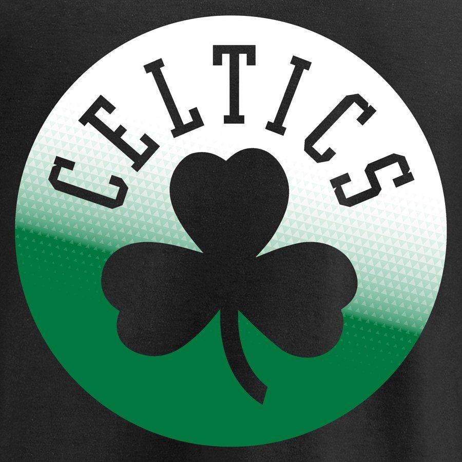 Celtics Logo - Men's Boston Celtics Fanatics Branded Black Gradient Logo T-Shirt