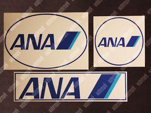 All Nippon Airways Logo - 3x ANA ALL NIPPON AIRWAYS LOGO STICKERS / DECALS 1 ROUND 1 OVAL 1