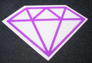 Diamond Supply Co-Logo Logo - DIAMOND SUPPLY CO Logo Skate Sticker Rock Clear Purple skateboards