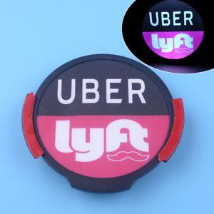 Uber Window Logo - Car Led Uber Lyft Rideshare Sign Light for Inside Window Logo ...