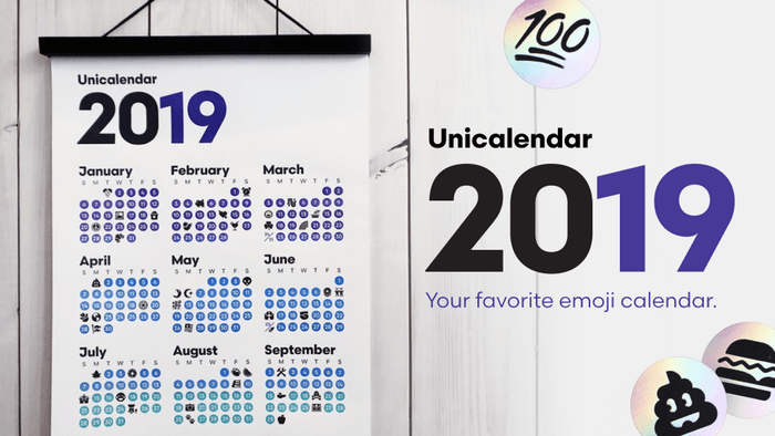 Calender Emoji Logo - 2019 Unicalendar: Your Favorite Emoji Calendar by Josh Williams ...