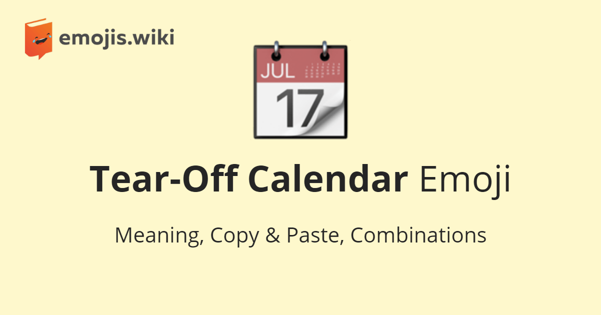 Calender Emoji Logo - 