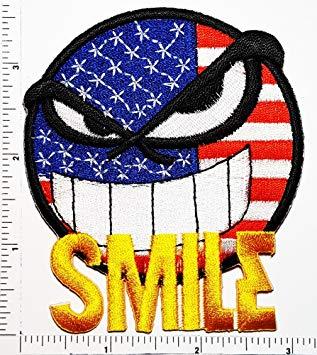 Fun Hippie Logo - Amazon.com: Fun Cool Text Facebook USA FLAG Hot Face Smile Face Logo ...