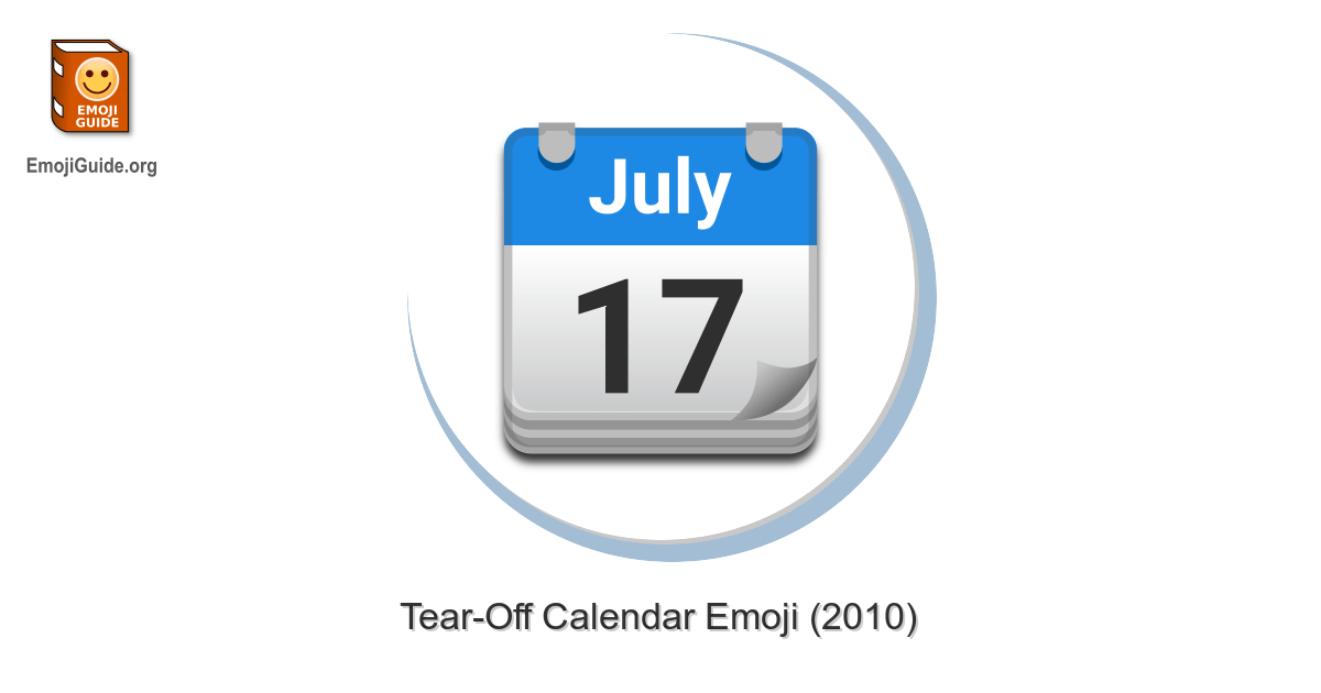 Calender Emoji Logo - 