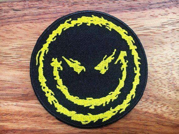 Fun Hippie Logo - Smiley face black retro Hippie Fun Smile Iron On Patch New | Etsy