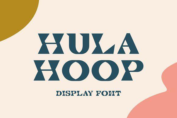 Fun Hippie Logo - Hula Hoop - Fun Display Font ~ Display Fonts ~ Creative Market