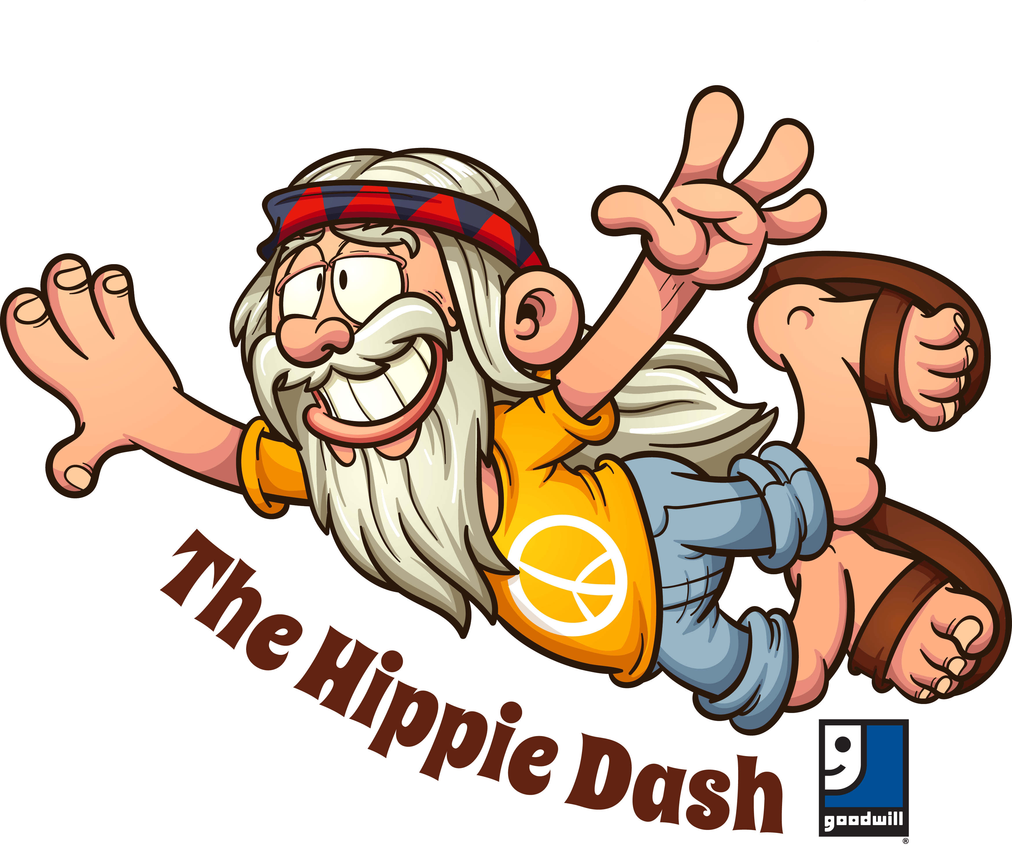Fun Hippie Logo - The Hippie Dash 5K Employee Resources | Palmetto Goodwill