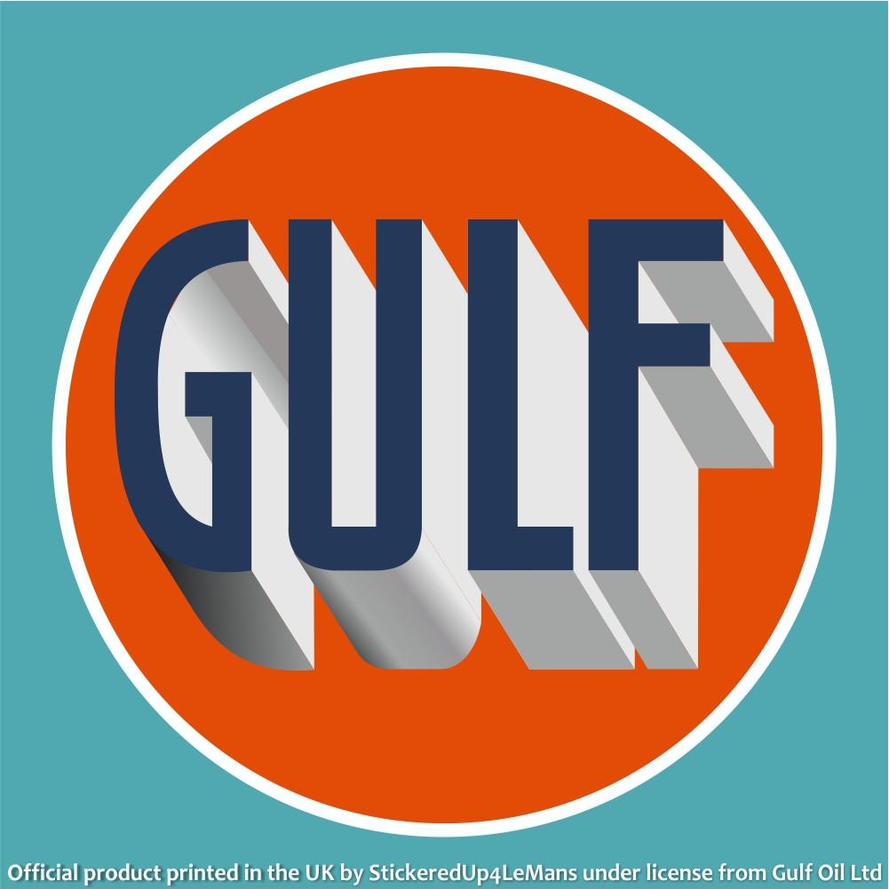 Gulf Logo - Gulf 1920's Vintage Logo Sticker - StickeredUp4LeMans