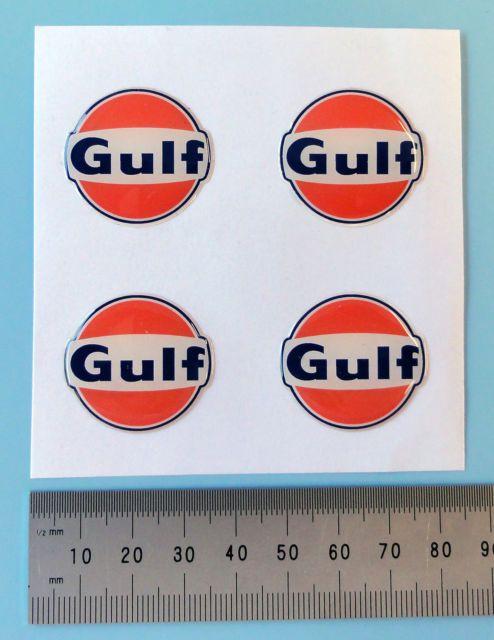 Gulf Logo - Gulf Logo 3d Stickers 25 Mm 1