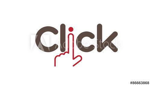 Click Logo - Click Logo template this stock vector and explore similar