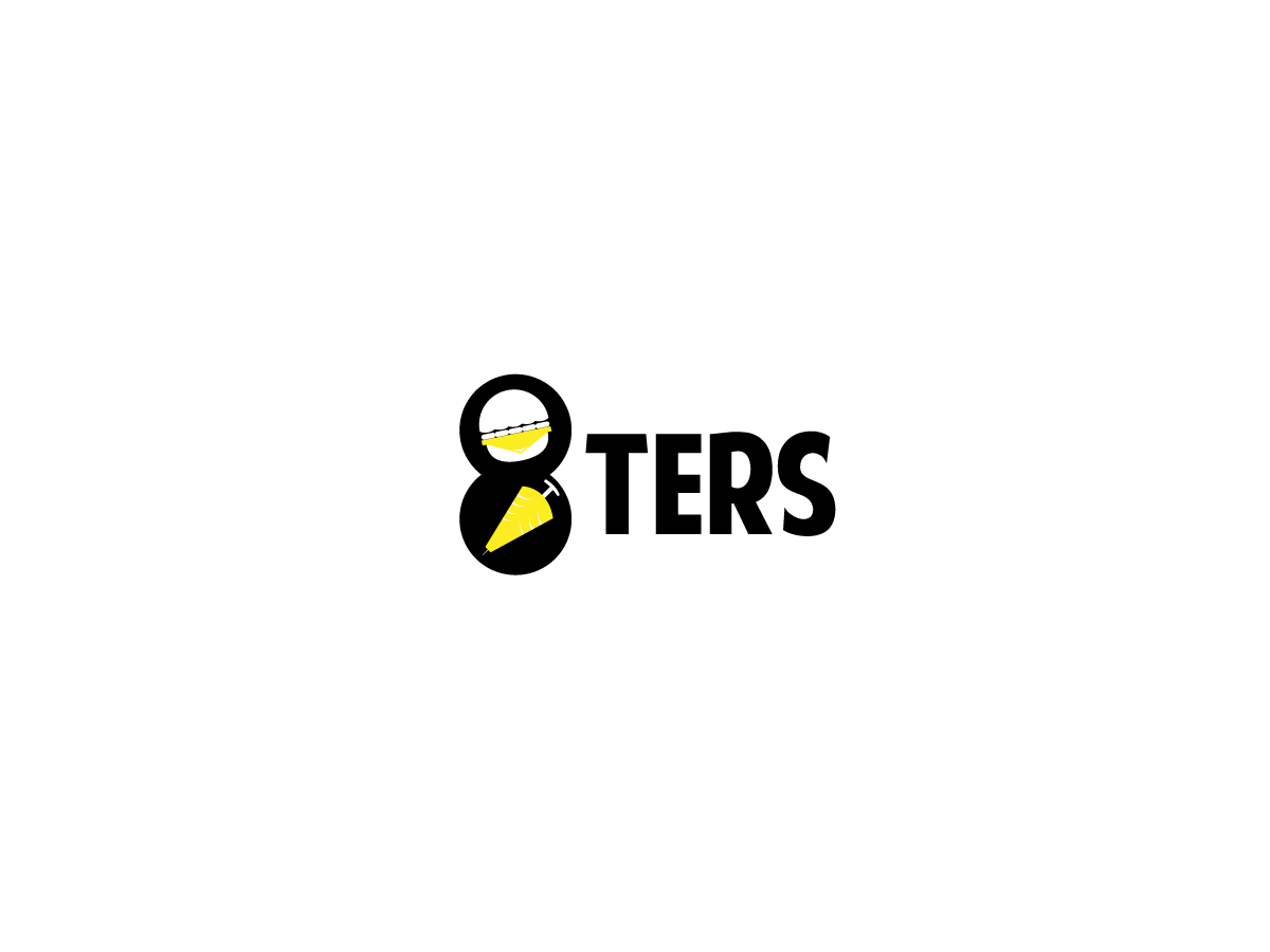 Black and White and Yellow Restaurant Logo - Serious, Elegant, Fast Food Restaurant Logo Design for 8ters by ...