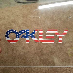 Oakley Logo - Oakley Logo American Flag Decal Sticker Ski Snowboard Goggles Retro ...