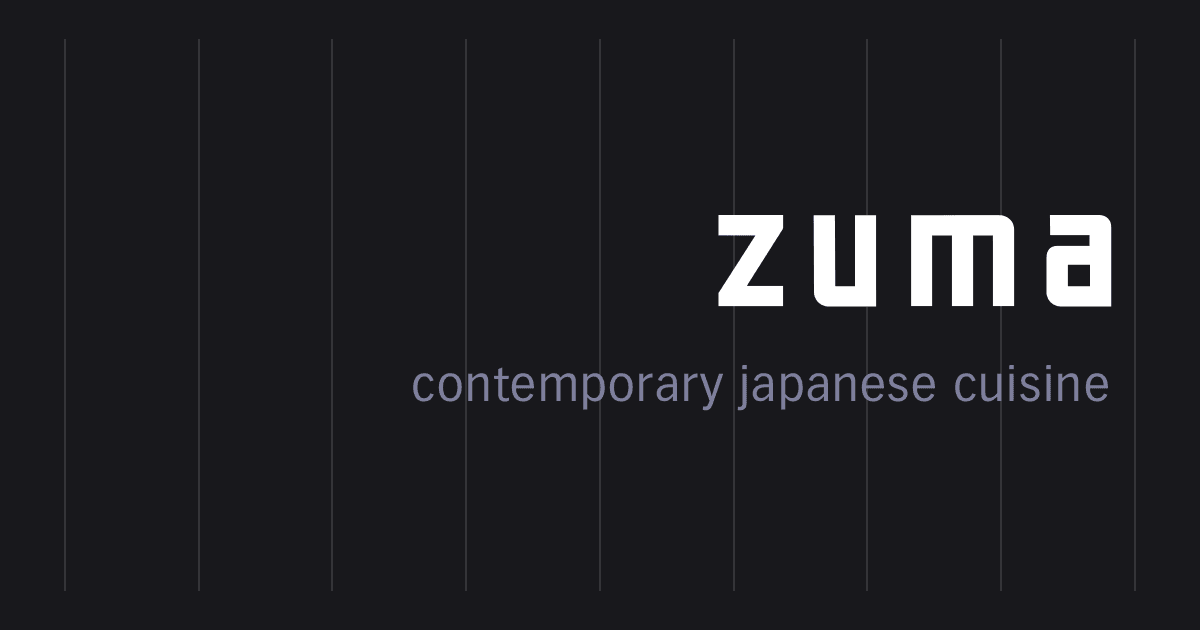 Black and White and Yellow Restaurant Logo - Japanese Dining London | Zuma Restaurants