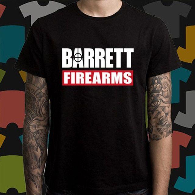 XL Company Logo - BARRETT Firearms Company Logo Gun Army Men's Black T Shirt free ...