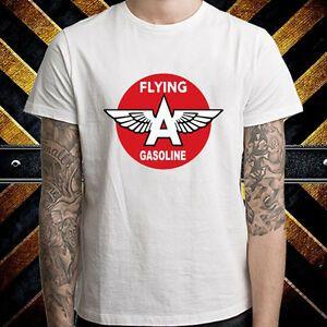 XL Company Logo - Flying A Gasoline Oil Company Logo Men's White T-Shirt Size S M L XL ...