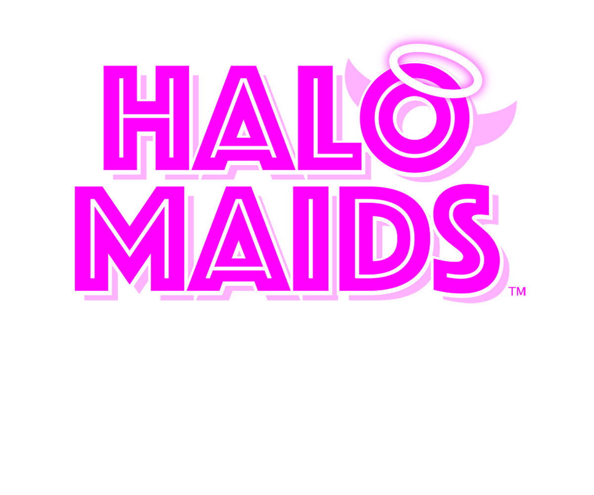 Hot Pink Company Logo - Elegant, Playful, It Company Logo Design for HaloMaids