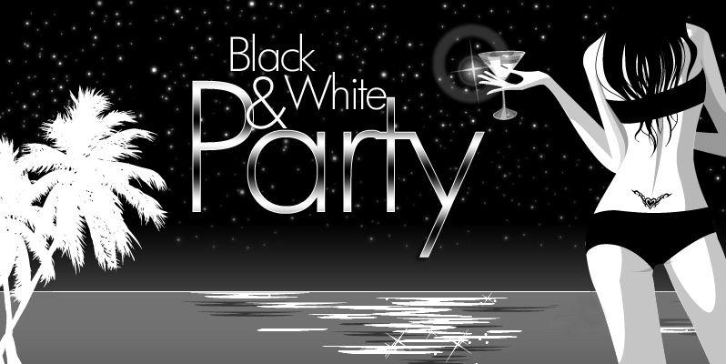Party Black and White Logo - Themed Entertainment & Book For Parties & Events