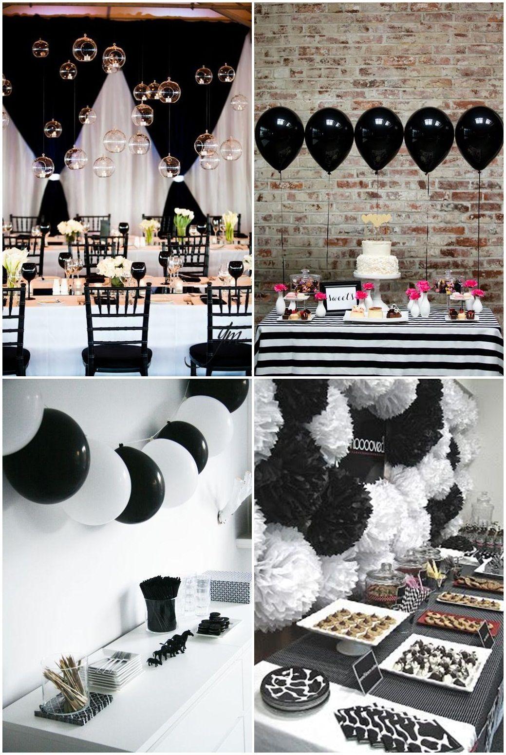 Party Black and White Logo - Simple Black And White Party Ideas … | julia | Pinte…