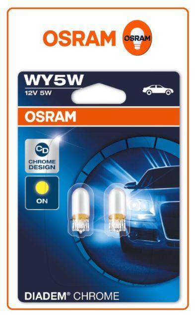 Signal Auto Logo - 2x OSRAM 2827dc Diadem Chrome Wy5w 12v Amber Side Indicator Signal ...