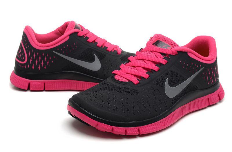 Pink and Black Nike Logo - Nike Free 4.0 Women Black Hot Pink. The Centre for Contemporary History