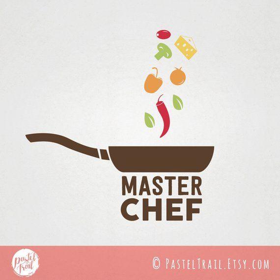 Custom Food Logo - Custom Premade Food Logo Design Master Chef logo with pan | Etsy