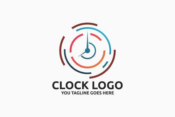 Clock Logo - Clock Tech Logo ~ Logo Templates ~ Creative Market