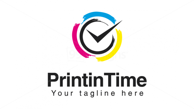 Clock Logo - CMYK Color Clock logo on 99designs Logo Store | Jeffs LOGOS | Logos ...