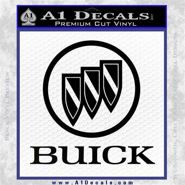 Black Buick Logo - Buick Motors Stacked Decal Sticker » A1 Decals