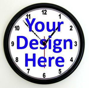Clock Logo - CUSTOM PROMOTIONAL CLOCK - Personalised Wall Clock , Business Logo ...