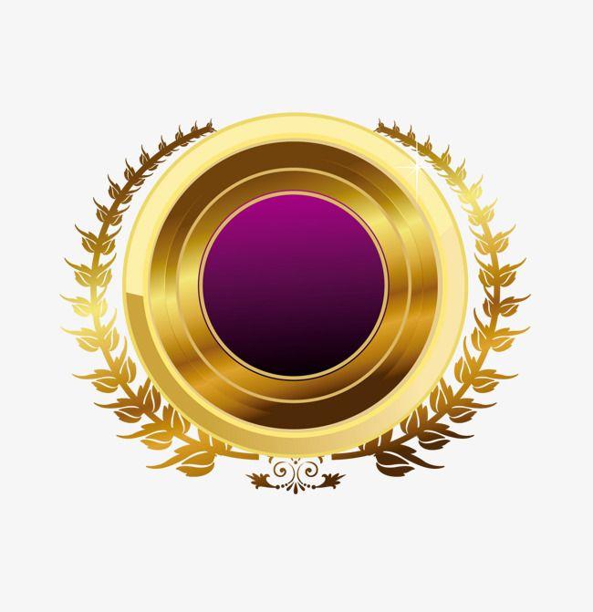 Purple Yellow Circle Logo - Purple Circle Badge, Purple Circle, Simple Badge, Logo PNG Image
