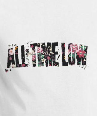 Plain Floral Logo - All Time Low floral logo t-shirt tee | Just Plain Awesome | All Time ...