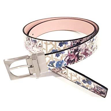 Plain Floral Logo - Calvin Klein New Genuine Womens Reversible Belt - Floral CK Logo (X ...
