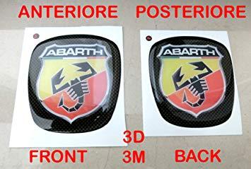 Fiat Abarth Logo - Bravo Abarth Stickers Logo Emblem Badge Sticker Kit Fiat Bravo Front ...