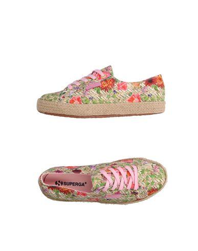 Plain Floral Logo - 11206333UU SUPERGA® Espadrilles Pink plain weave/logo/floral design ...