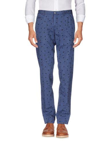 Plain Floral Logo - 13134432BV PT01 Casual pants Dark blue plain weave/logo/floral ...