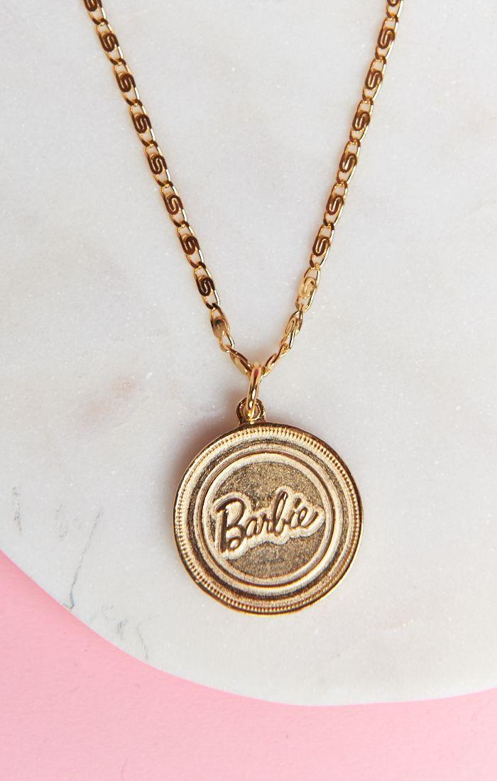 Barbie B Logo - Barbie Logo Coin Necklace ~ Gold | Show Me Your MuMu