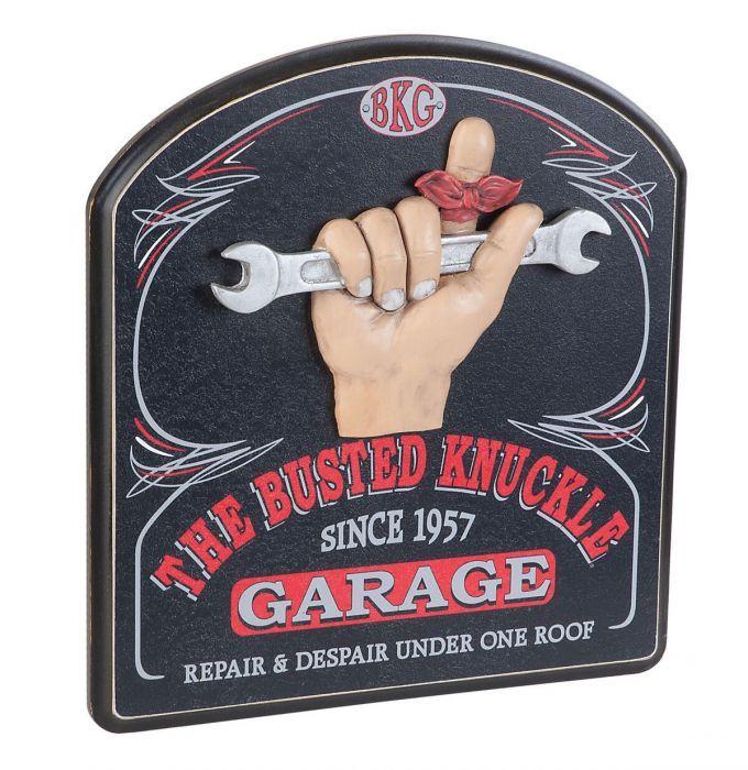 Busted Knuckle Garage Logo - The Busted Knuckle Garage Pub Sign - FiftiesStore.com