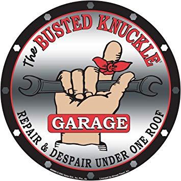 Busted Knuckle Garage Logo - Busted Knuckle Garage BKG-SRBK Logo Sign by Busted Knuckle Garage ...