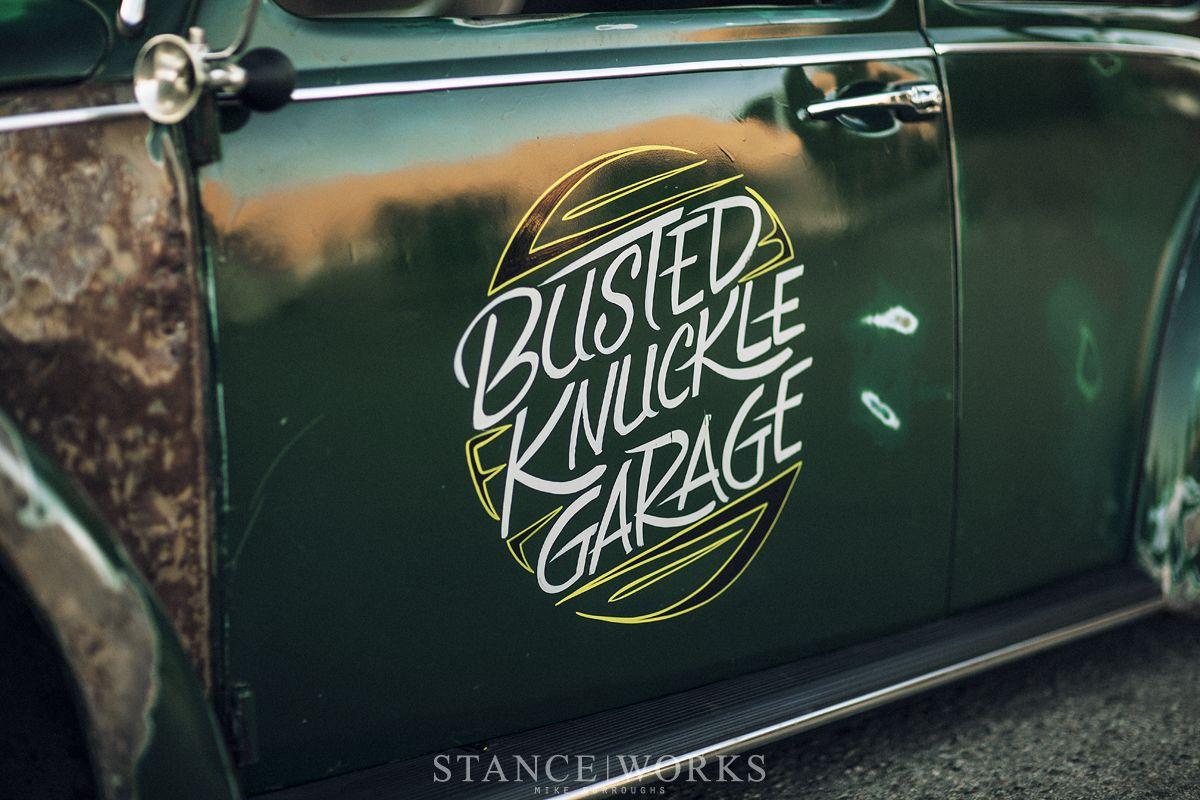 Busted Knuckle Garage Logo - Quintessentially Californian - Dylan Rodriguez's 1967 Volkswagen Beetle
