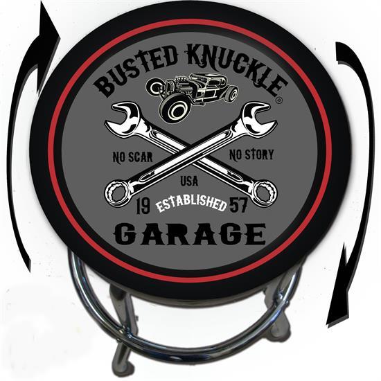 Busted Knuckle Garage Logo - Busted Knuckle Garage 09-BKG-86-WRENCH Wrench Barstool