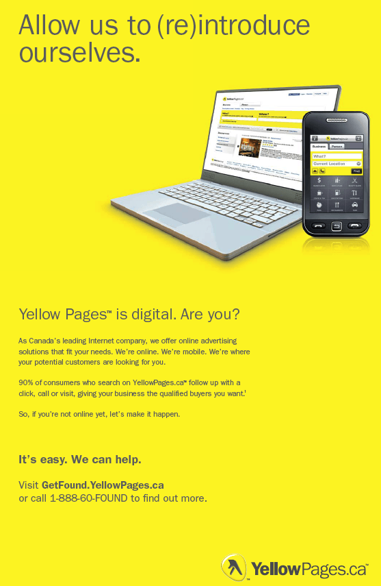 Yellow Pages Canada Logo - iphone | Darby Sieben, RBC Ventures, Digital VP, Board Member ...