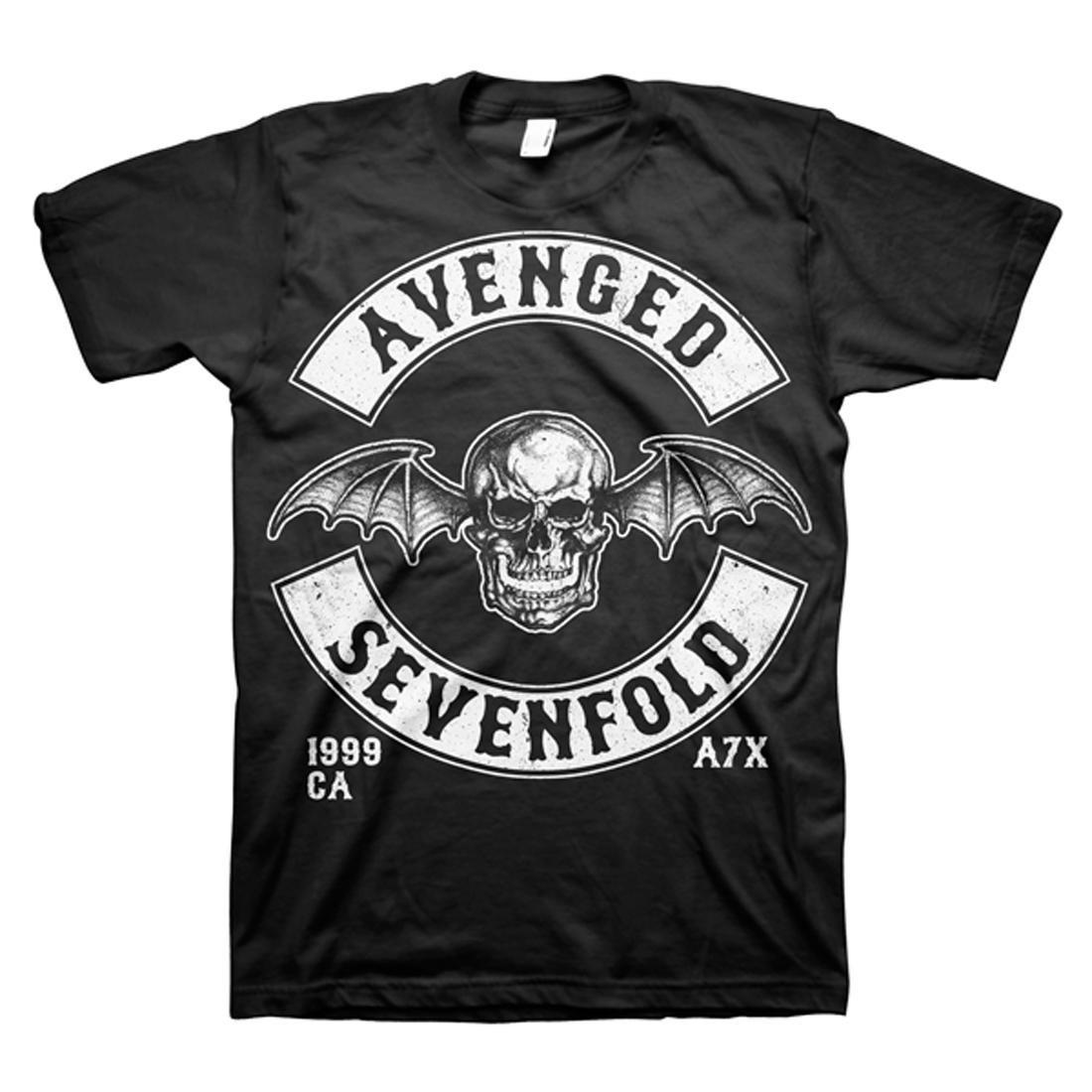 A7X Deathbat Logo - Avenged Sevenfold Deathbat Crest Mens T-Shirt