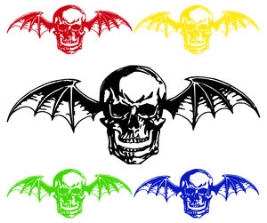 A7X Deathbat Logo - LARGE Avenged Sevenfold Deathbat A7X Vinyl Wall Sticker Car Window ...