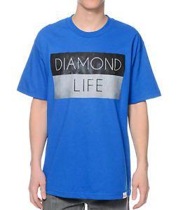 Diamond Supply Co Diamond Life Logo - DIAMOND SUPPLY CO. DIAMOND LIFE FLAG TEE SHIRT ROYAL BLUE MENS SZ S