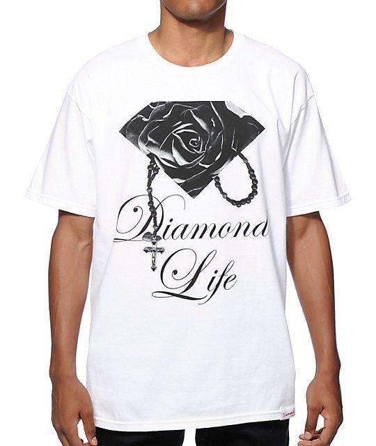 Diamond Supply Co Diamond Life Logo - Diamond Supply Co Rose Brilliant T-Shirt | Zumiez
