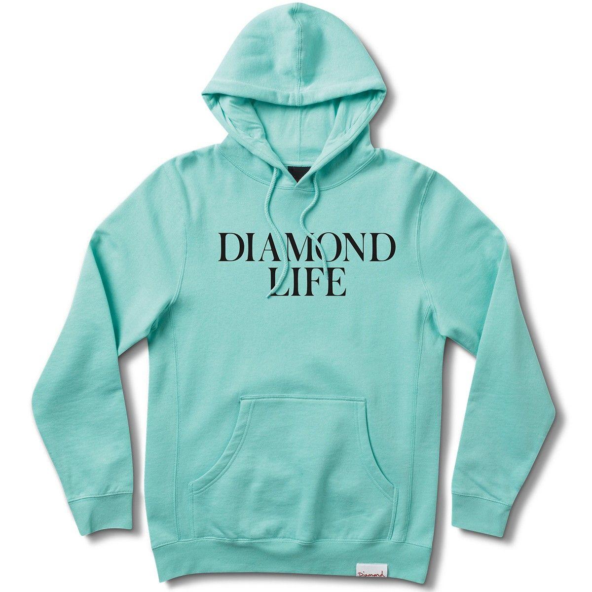 Diamond Supply Co Diamond Life Logo - Diamond Supply Co. Diamond Life Hoodie - Diamond Blue